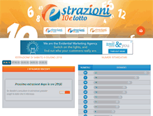 Tablet Screenshot of estrazioni10elotto.it